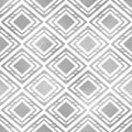 Ikat silver seamless pattern. Geometric boho pattern. Traditional background. Elegant ethnic texture. Navajo motif. Abstract Ikat