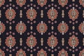 Ikat tribal Indian seamless pattern. African American oriental traditional vector illustrations. Embroidery style.