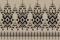 Ikat tribal seamless pattern. Ethnic Aztec fabric carpet boho chevron textile.Geometric African oriental traditional vector.