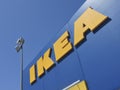 IKEA Furniture retail company logo on store building