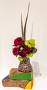 Ikebana Japanese art of flower arrangement Royalty Free Stock Photo