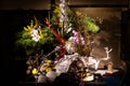 Ikebana, Japanese Art of Flower Arrangement Royalty Free Stock Photo