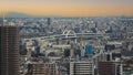 Ikebukuro District. Aerial view of Ikebukuro city Tokyo Japan Royalty Free Stock Photo