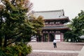 Ikegami Honmon-ji Temple and old historic Japanese entrance gate