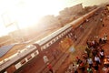 Ikeja Along bustop Lagos Railway Line sunrise