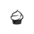 ikon cup cake, Bakery Label, Baker Logo, Pie Icon, Baking Logo