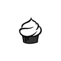 ikon cup cake, Bakery Label, Baker Logo, Pie Icon, Baking Logo Royalty Free Stock Photo