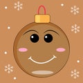 christmas icon objek ball vector object Royalty Free Stock Photo