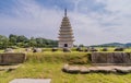 Nine story stone pagoda at Mireuksaji temple archaeological site