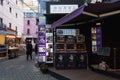 Ikseondong Hanok Village , traditional walking street with shops cafe restaurants during winter afternoon at Ikseondong , Seoul