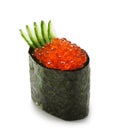 Ikura Gunkan Sushi Royalty Free Stock Photo