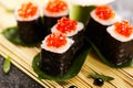 Ikura Sushi Roll Royalty Free Stock Photo