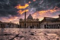 Piazza San Pietro in Vaticano, Roma Royalty Free Stock Photo