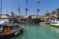 Il Galeone Neptune pirate ship in Genoa, Italy