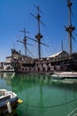 Il Galeone Neptune pirate ship in Genoa, Italy