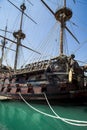 Il Galeone Neptune pirate ship in Genoa, Italy