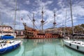 Il Galeone Neptune in port of Genoa, Italy