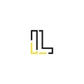 IL Letter logo icon design template elements