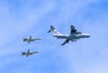 Il-78 (Midas) aerial tanker and 2 Su-24 (Fencer)