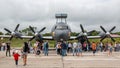 Il-38N anti-submarine aircraft on annual military exhibition Russian Army 2018 on Central Uglovoe Aerodrome.