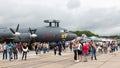 Il-38N anti-submarine aircraft on annual military exhibition Russian Army 2018 on Central Uglovoe Aerodrome.