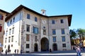 Pisa, Tuscany, Italy - May 16, 2019: Palazzo dell`Orologio also known as Palazzo del Bonomo in Piazza dei Cavalieri in Pisa Royalty Free Stock Photo