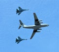 IL-76 Parade of the Air Force on the 30th anniversary of Ukraine`s Independence 24-08-2021 Royalty Free Stock Photo