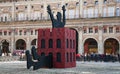 Il Vecchione di Bologna. This huge simulacrum is traditionally burned in Bologna. Royalty Free Stock Photo