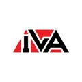 ILA triangle letter logo design with triangle shape. ILA triangle logo design monogram. ILA triangle vector logo template with red Royalty Free Stock Photo
