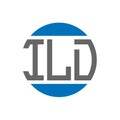 ILD letter logo design on white background. ILD creative initials circle logo concept. ILD letter design Royalty Free Stock Photo