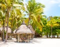 Ile Aux Cerfs Island touristic resort. Royalty Free Stock Photo