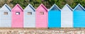 Ile-aux-Moines, bathing huts Royalty Free Stock Photo