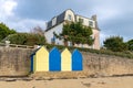 Ile-aux-Moines, bathing huts Royalty Free Stock Photo