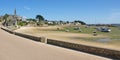 View of the bay at low tide  The Ile De Batz Brittany France Royalty Free Stock Photo