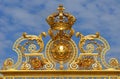 France, golden gate of Versailles palace in Les Yvelines Royalty Free Stock Photo