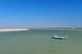 Ile de RÃÂ© - Oyster boat in harbor Royalty Free Stock Photo