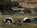 Ilegals camp on milan suburbs