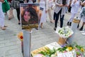 ILFORD, LONDON, ENGLAND- 2nd July 2022: Flowers laid in memory of Zara Aleena who was murdered on her way home