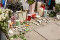 ILFORD, LONDON, ENGLAND- 2nd July 2022: Zara Aleena memorial at the site where she was murdered