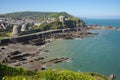 Ilfracombe Devon UK with blue sea and sky in summer
