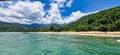 Ilha Grande, Brazil - Jan 27, 2024: Parnaioca Beach at Ilha Grande, Angra dos Reis, Brazil