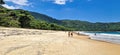 Ilha Grande, Brazil - Jan 27, 2024: Parnaioca Beach at Ilha Grande, Angra dos Reis, Brazil