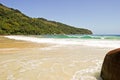 Ilha Grande: Rock at beach Praia Lopes Mendes, Rio de Janeiro state, Brazil