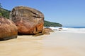 Ilha Grande: Rocks at beach Praia Lopes mendes, Rio de Janeiro state, Brazil