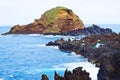 Ilheu Mole, little island at Porto Moniz Royalty Free Stock Photo