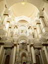 Ilheus, Bahia, Brazil - December 30th, 2022: Panoramic view of the interior of the Cathedral of St Sebastian located in the