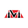 ILI triangle letter logo design with triangle shape. ILI triangle logo design monogram. ILI triangle vector logo template with red Royalty Free Stock Photo