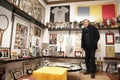 Ilie Nastase in his trophy room