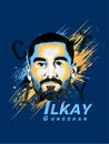 German footballer Ilkay Gundogan digital art