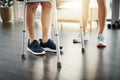 Ill be with you throughout the healing process. Closeup shot of a physiotherapist assisting a senior patient with a